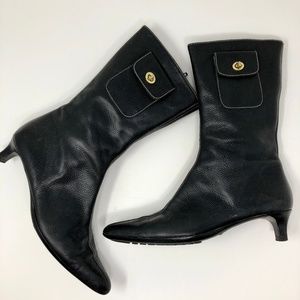 COACH - Kitten heel mid calf boots